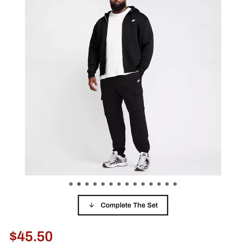 Nike Men's Black Cargo Joggers